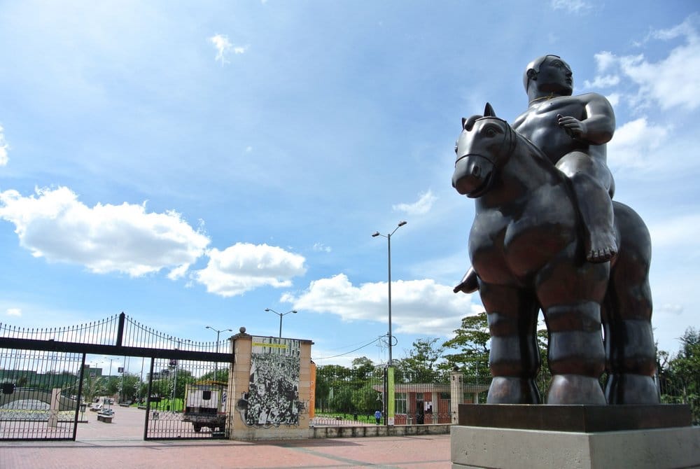 Botero standbeeld in Bogota -