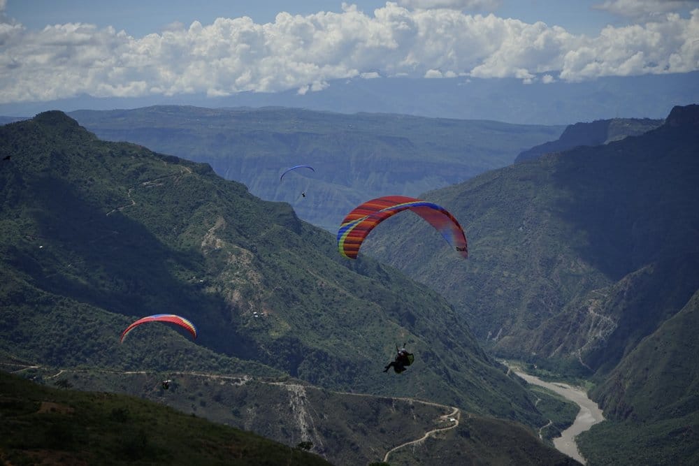 Paragliding in the Chicamocha Canyon
