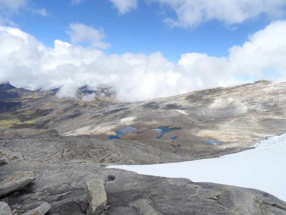 Small lakes a the edge of the RitakUwa Glacier