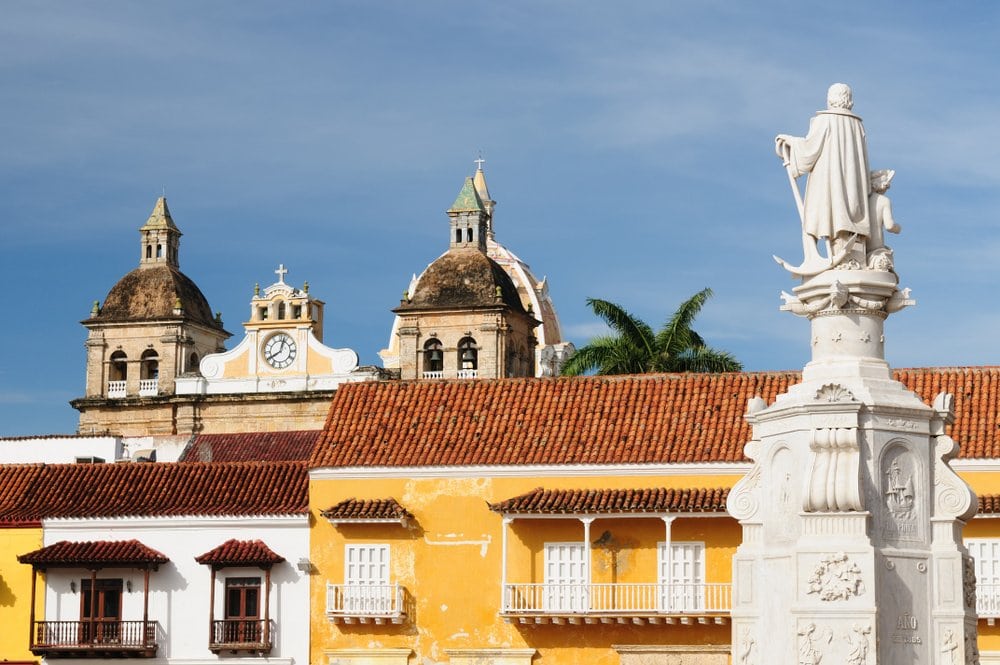 Colonial buildings in Cartagena