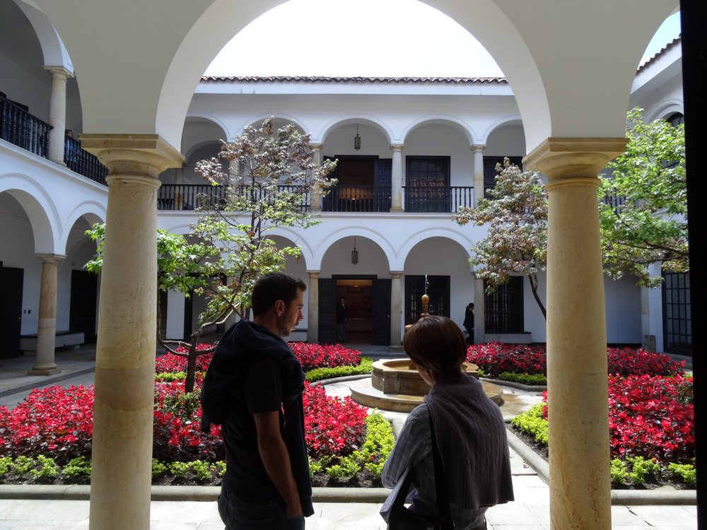 Tourists in Botero museum