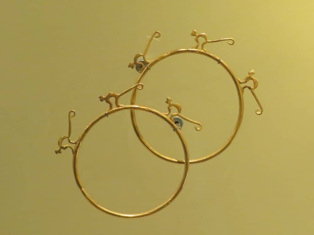 gold piece in museum