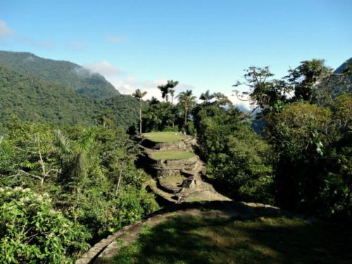 View over the main archeological site of Ciudad Perdida