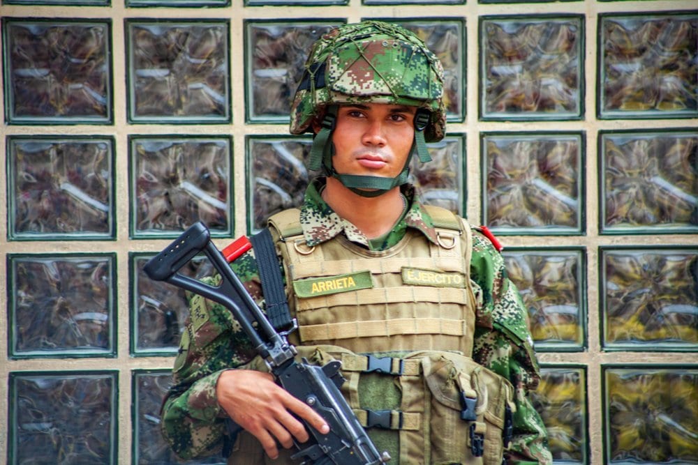 Soldier in Bogota